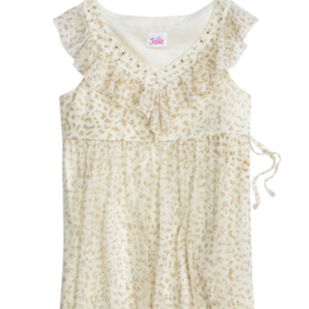 Justice Cheetah Leopard Bubble Party Dress 10 NWT - Picture 5 of 5